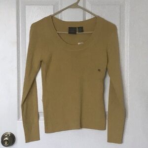 Vintage NWT Gold Tan Knit Sweater NICE